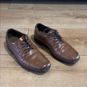 Stafford Kids Brown Dress Shoes